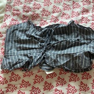 Blue life crop top/bandeau